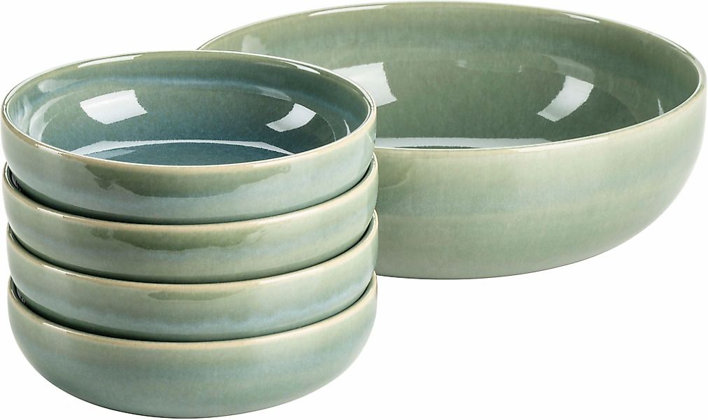 MÄSER Salatschüssel "Elina Uno, Salatschüssel-Set, aus Steinzeug" 5 Stk. au günstig online kaufen