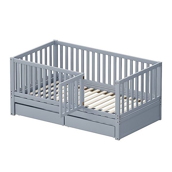 Gotagee Kinderbett Holzbett 90x200cm Einzelbett mit Vollabtrennung Mehrzwec günstig online kaufen