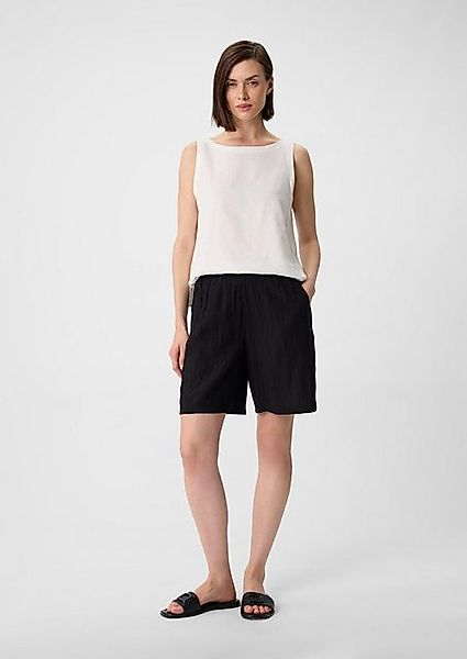 comma casual identity Chinoshorts Lässige Musselin-Bermuda mit Wide Leg günstig online kaufen