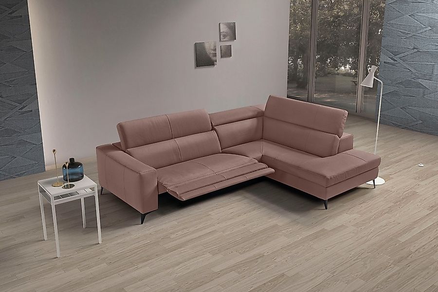 Egoitaliano Ecksofa »Edith, Designsofa mit hohem Sitzkomfort, L-Form«, inkl günstig online kaufen