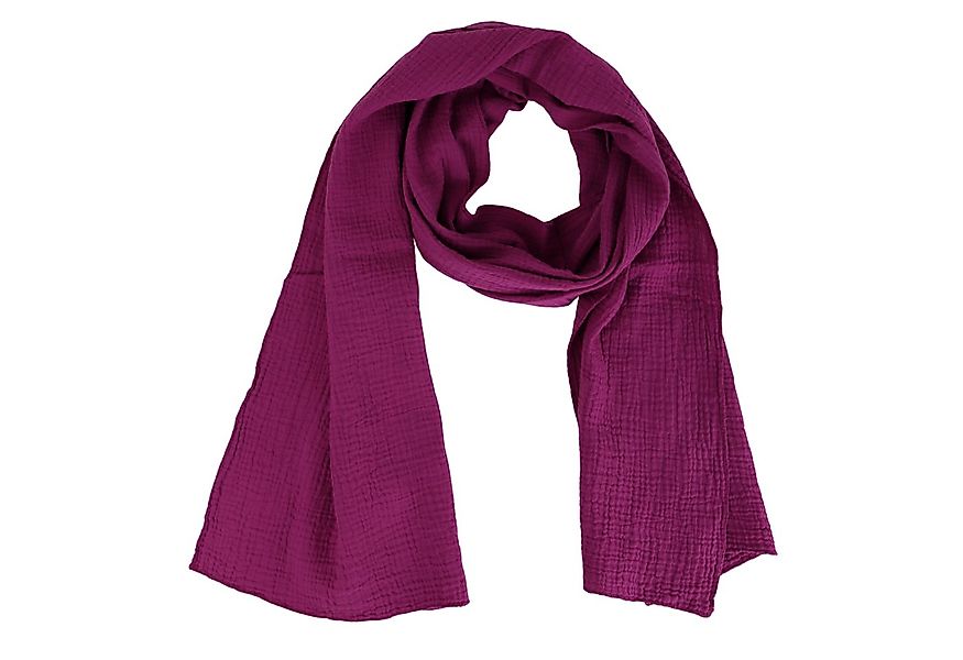 MIRROSI Modeschal weicher Unifarbe Schal 100% Baumwolle, Made in Italy, (Vi günstig online kaufen