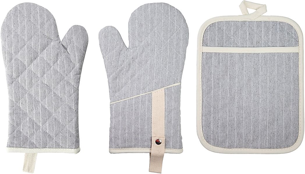 stuco Topfhandschuhe gestreift, (Set, 3-tlg., bestehend günstig online kaufen