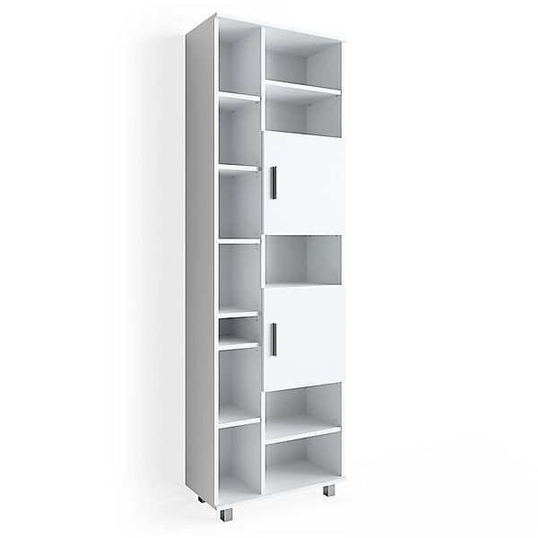 Vicco Badschrank Ilias Weiß 60 x 190 cm günstig online kaufen