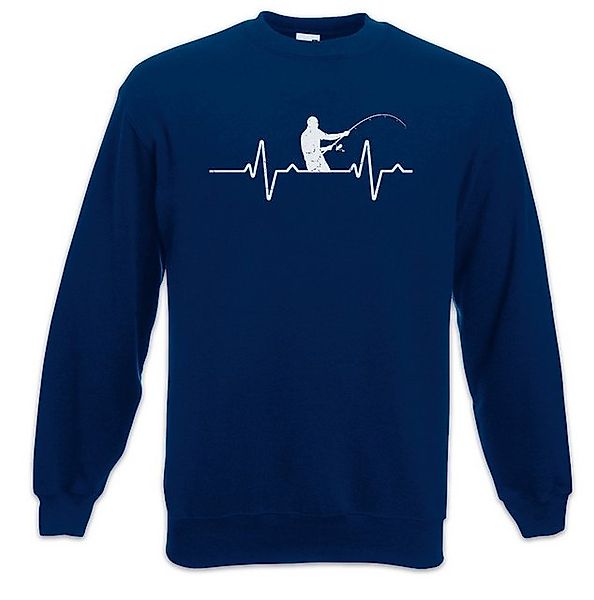 Urban Backwoods Sweatshirt Heart Rate Fishing Sweatshirt Angeln Angler Fisc günstig online kaufen