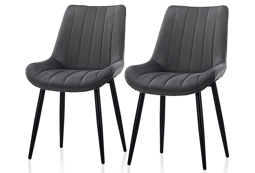 Ofcasa Esszimmerstuhl Küchenstühle (2er Set), Samt günstig online kaufen