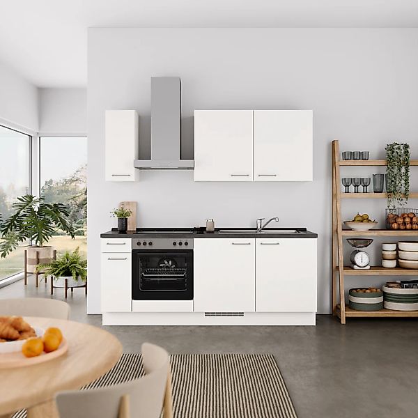 nobilia Küchenzeile ""Laser I", Ausrichtung wählbar, Breite 210 cm" vormont günstig online kaufen