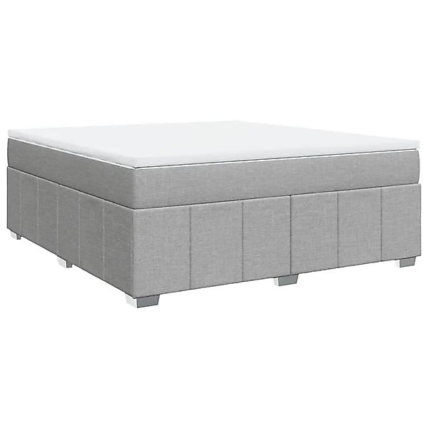 vidaXL Boxspringbett mit Matratze Hellgrau 180x200 cm Stoff 3285491 günstig online kaufen