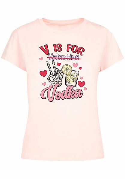 F4NT4STIC T-Shirt "Anti Valentinstag V is for Vodka", Premium Qualität günstig online kaufen