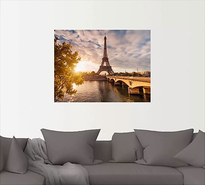 Artland Wandbild "Paris Eiffelturm II", Gebäude, (1 St.), als Leinwandbild, günstig online kaufen