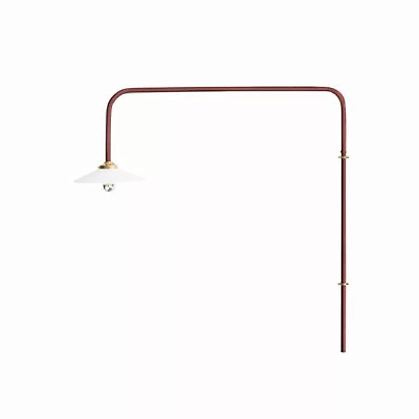 Wandleuchte mit Stromkabel Hanging Lamp n°5 metall rot / H 100 x L 90 cm - günstig online kaufen