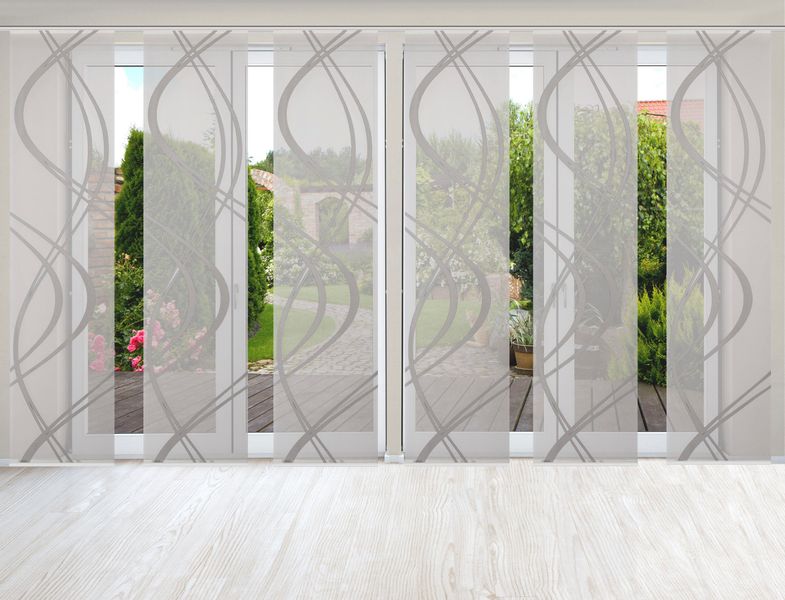 HOME WOHNIDEEN Schiebegardine "TIBERIO 6er SET" Paneelwagen 6 Stk. tlg. Sch günstig online kaufen