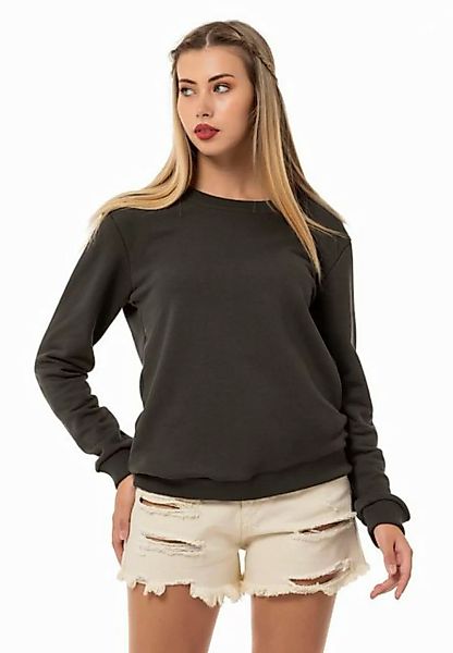 RedBridge Sweatshirt Red Bridge Damen Sweatshirt Rundhals Pullover Khaki L günstig online kaufen