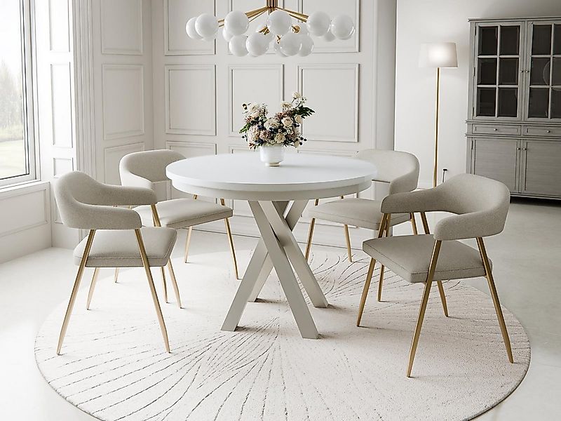 Compleo Esstisch Esszimmer, Modern, Japandi, Industrial - Küchentisch - Run günstig online kaufen