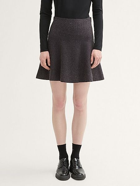 TOM TAILOR Denim Minirock Röcke Mini Strickrock im Skater-Look günstig online kaufen