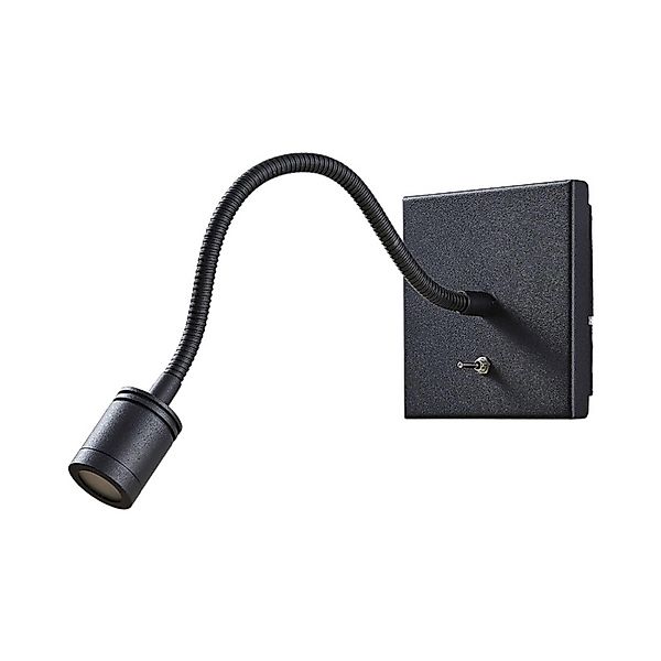 Lindby LED Wandleuchte Wandlampe Innen Mayar 9624324 Modern in Schwarz aus günstig online kaufen