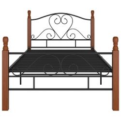 vidaXL Bett Bettgestell Schwarz Metall 90x200 günstig online kaufen