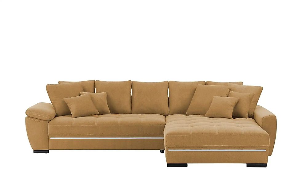 bobb Ecksofa  Farina Fancy-LED ¦ gelb ¦ Maße (cm): B: 323 H: 92 T: 222.0 Po günstig online kaufen