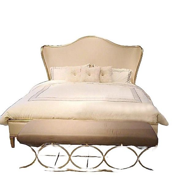 JVmoebel Bett Textil Betten Leder Modernes Schlafzimmer x 214cm Beige, Made günstig online kaufen