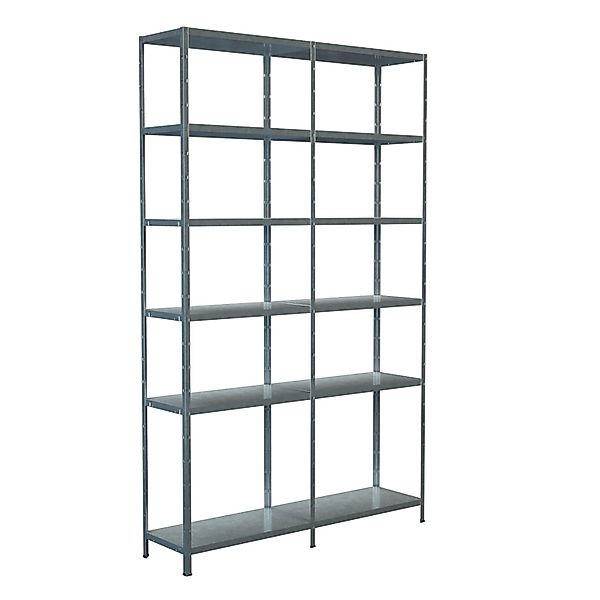 Schulte Steck-Grund-/Anbauregal 230 cm x 140 cm x 35 cm Verzinkt günstig online kaufen