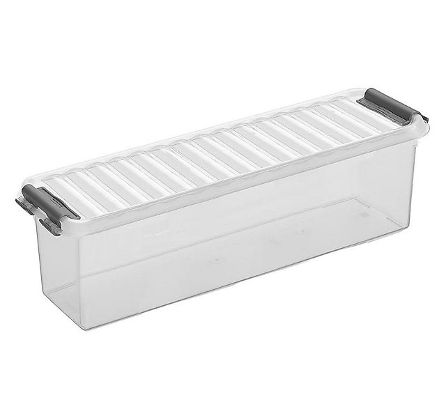 Sunware Aufbewahrungsbox Box Q-line transp./metallf. 1,3 Ltr. günstig online kaufen