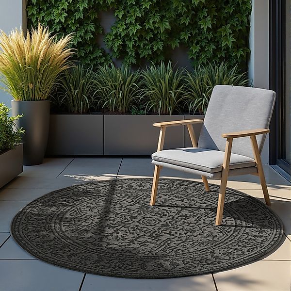 HANSE Home Outdoorteppich "Kona Wendeteppich" rund 5 mm Höhe In und Outdoor günstig online kaufen