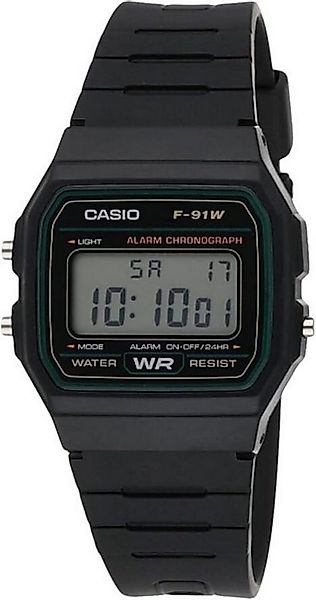 CASIO Uhrenarmband Casio Armbanduhr schwarz, Armband F-91W-3DG günstig online kaufen