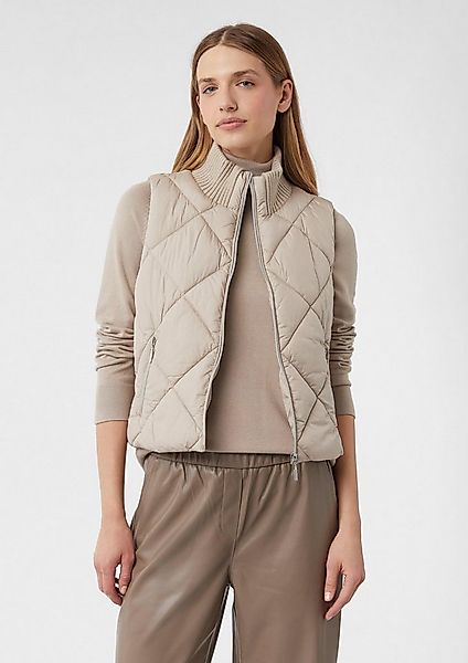 comma Outdoorjacke Outdoor-Weste Kurze Steppweste mit Ripp-Stehkragen günstig online kaufen