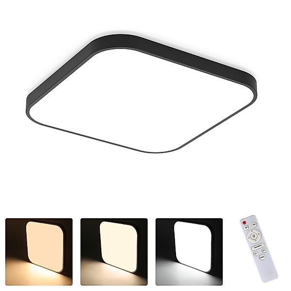 Nettlife LED Panel Deckenleuchte Wohnzimmer Quadrat günstig online kaufen