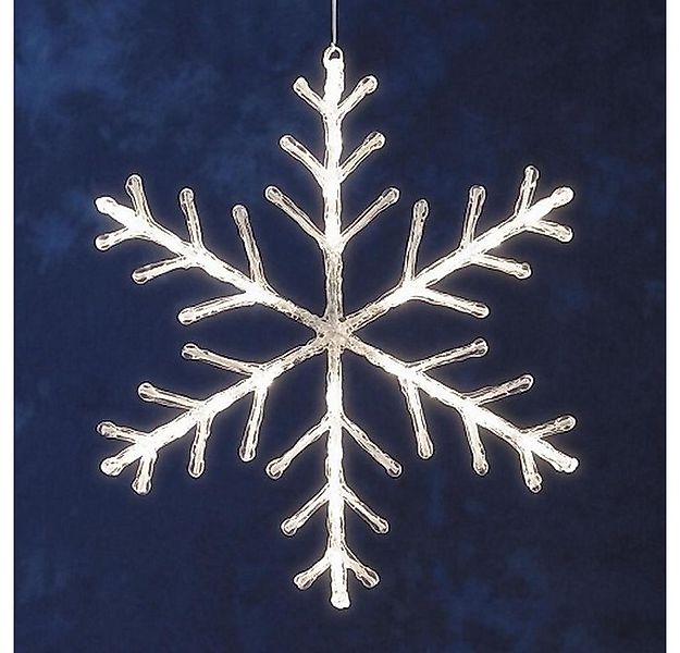 KONSTSMIDE LED Fensterbild 4440-103 LED Acryl Schneeflocke 40x40cm warmweiß günstig online kaufen