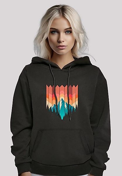 F4NT4STIC Kapuzenpullover Berg Sonnenuntergang Geometrisch Premium Qualität günstig online kaufen