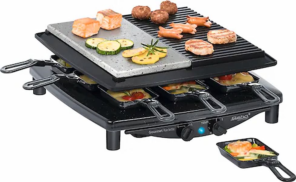 Steba Raclette »RC 4 Plus«, 8 St. Raclettepfännchen, 1450 W günstig online kaufen