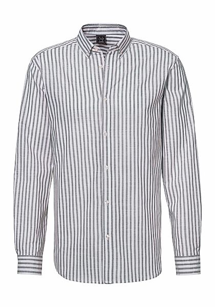 John Devin Langarmhemd "Regular Fit" Streifenhemd mit Button-down-Kragen, a günstig online kaufen