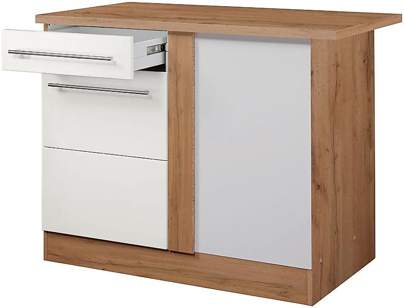 KOCHSTATION Eckunterschrank "KS-Wien" Breite 110 cm günstig online kaufen