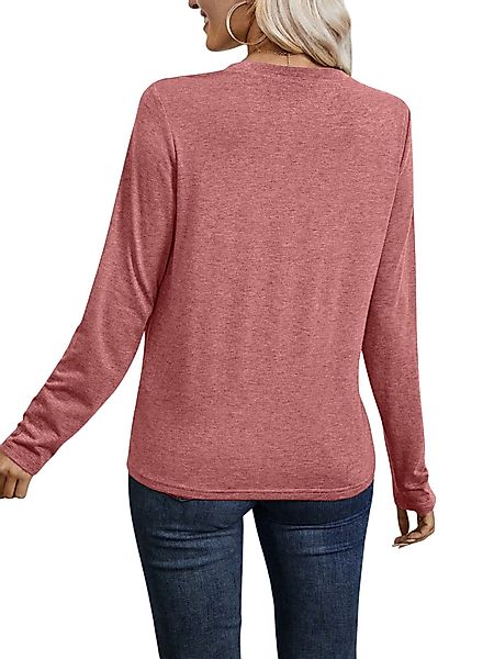 PYLIKE Longsleeve Damen Rundhalsausschnitt Longsleeve mit günstig online kaufen