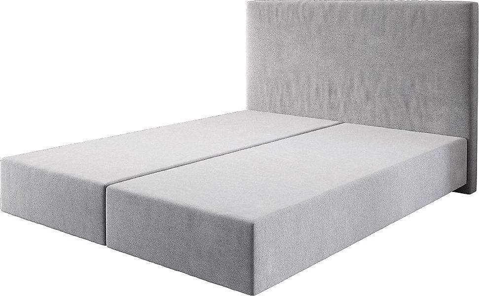 DELIFE Bettgestell Dream-Well, Mikrofaser Grau 160x200 günstig online kaufen