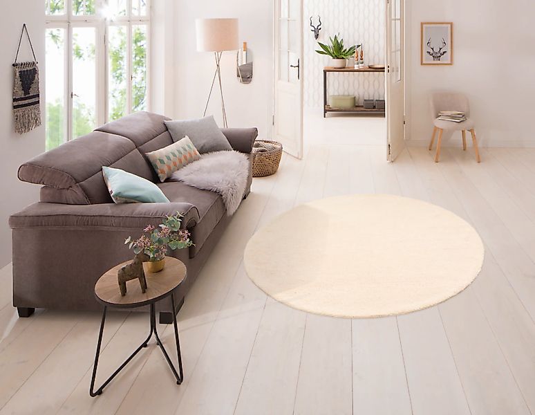 OTTO home Wollteppich "Mohan" rund 25 mm Höhe echter Berber aus Marokko, re günstig online kaufen