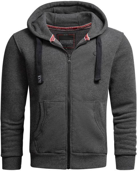 Alessandro Salvarini Sweatjacke "ASLomborio" warme Kapuzenjacke günstig online kaufen