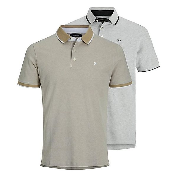 Jack & Jones Poloshirt Herren Poloshirt 2er Pack Baumwolle (Packung, 2er Pa günstig online kaufen