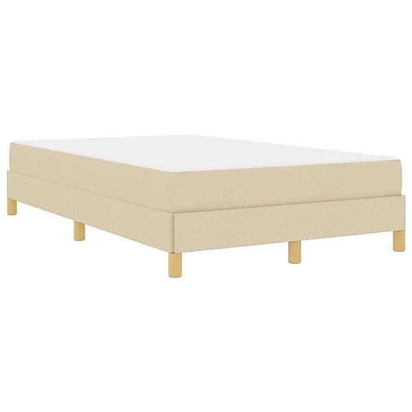 vidaXL Boxspringbett Creme 120 x 200 cm Stoff 3398561 günstig online kaufen