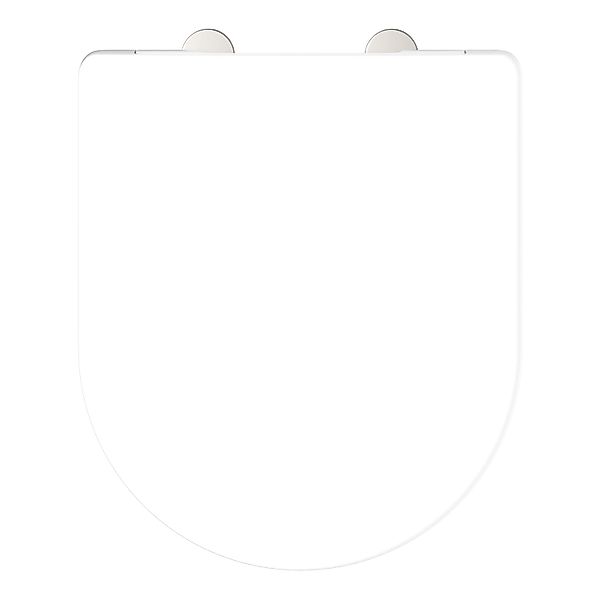 Schütte WC-Sitz D-Form Pro 2 Duroplast mit Absenkautomatik Weiß günstig online kaufen