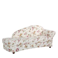 Sofaliege mit Blumen Motiv Flachgewebe Bezug Landhausstil günstig online kaufen