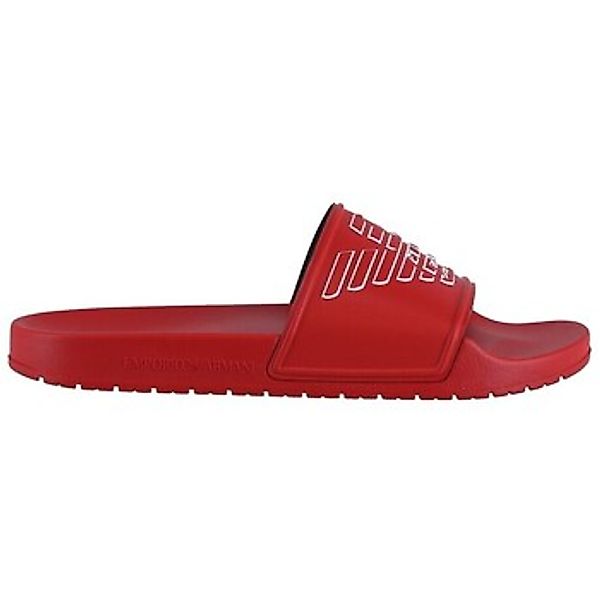 Emporio Armani  Zehentrenner Emporio Sliders Rot günstig online kaufen