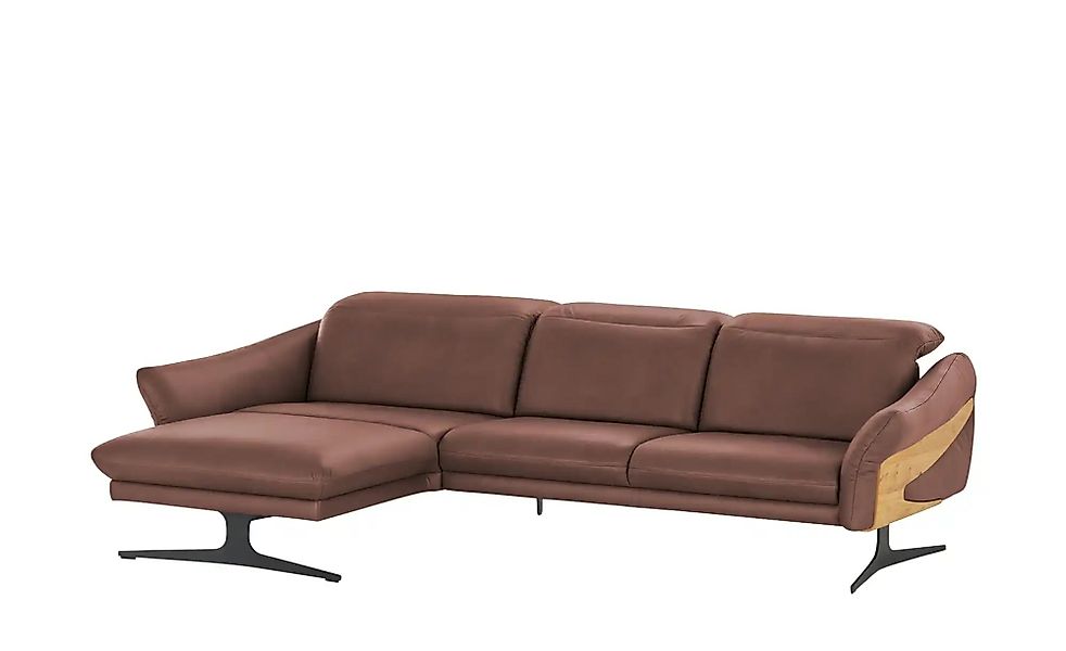 himolla Ecksofa Leder 1059 ¦ rot ¦ Maße (cm): B: 284 H: 83 T: 179.0 Polster günstig online kaufen