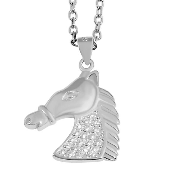 Adelia´s Kettenanhänger "Anhänger Pferd aus 925 Silber mit Zirkonia" günstig online kaufen