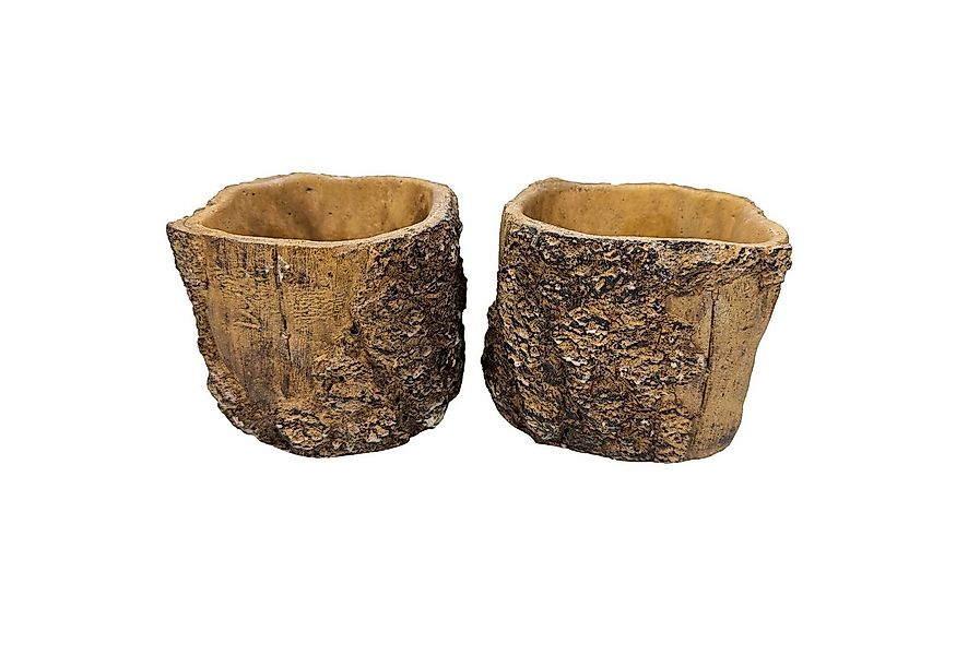 Online-Fuchs Blumentopf - 2er Set Blumentöpfe im Holzdesign für drinnen und günstig online kaufen