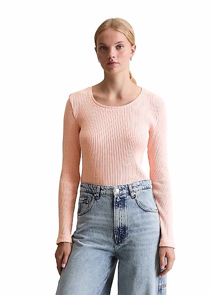 Marc OPolo DENIM Langarmshirt "aus Rippjersey" günstig online kaufen