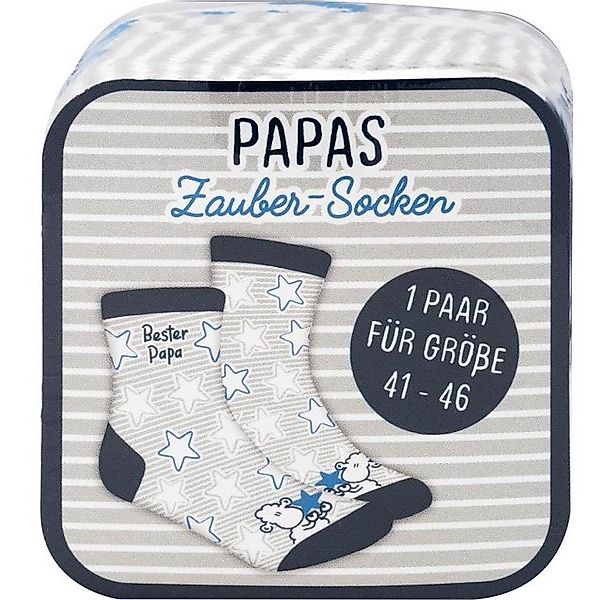 Sheepworld Freizeitsocken Zaubersocken "Bester Papa" blau/grau (Set, 2-Paar günstig online kaufen