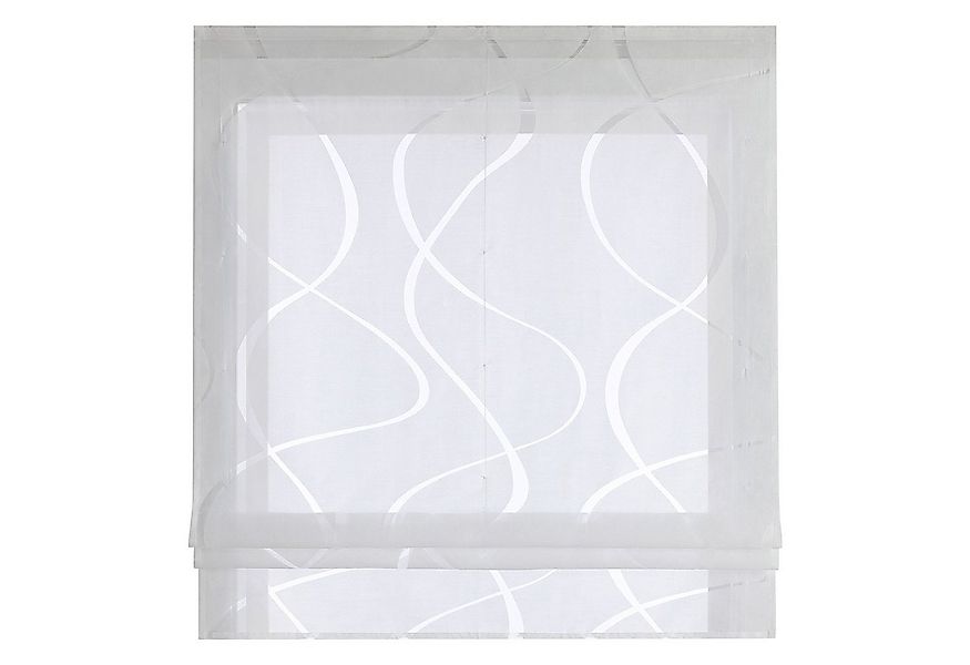 Joyswahl Raffrollo, mit Klettband, Küche Bändchenrollo Modern mit Wellen Mu günstig online kaufen