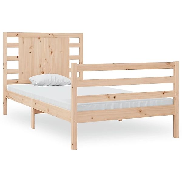 vidaXL Bett Massivholzbett ohne Matratze 90x200 Kiefernholz günstig online kaufen