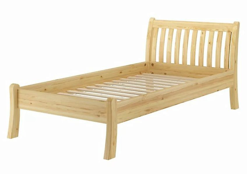 ERST-HOLZ Bett Holzbett hohe Sitzkante Kiefer massiv 100x200 cm, Kiefer günstig online kaufen